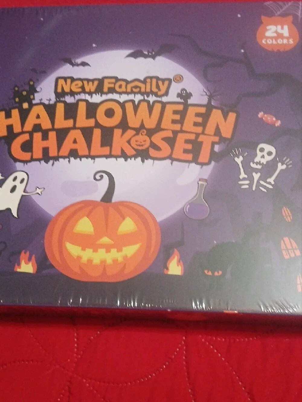 Halloween Chalk Set - Orange & Purple Kids Costume Accessory